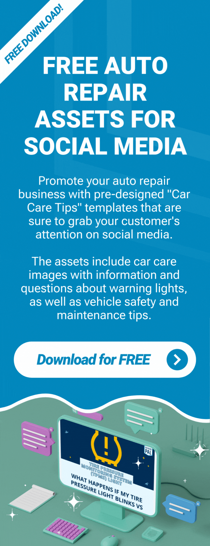 FREE Auto Repair Assets for Social Media