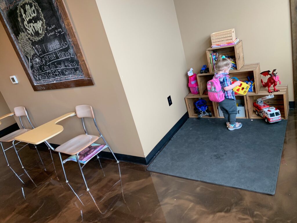 RepairPal Certified shop Graham Auto Repair (Graham, WA) has a kids waiting play area while customers wait for their car work to be completed.