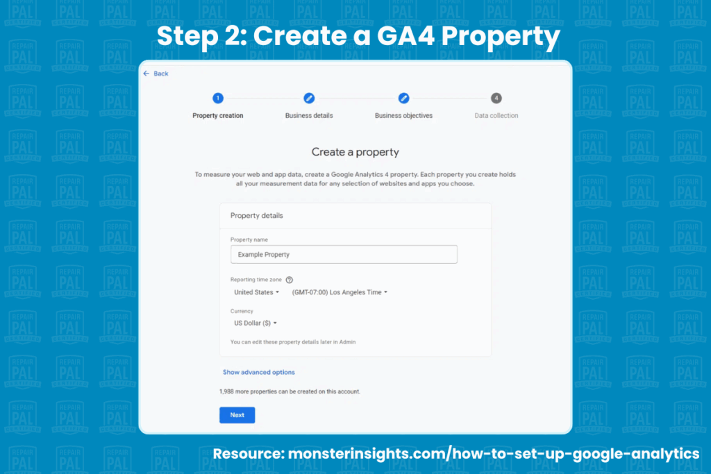 Step 2_ Create a GA4 Property